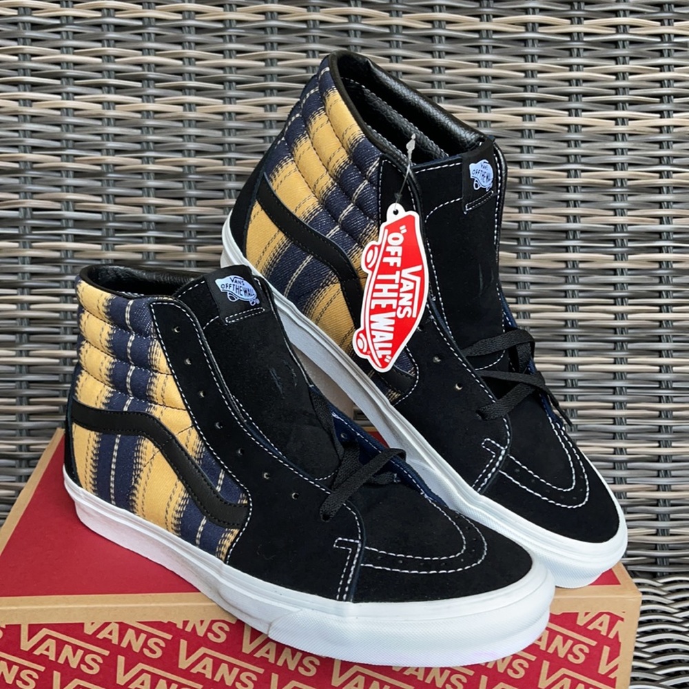 Vans Sk8-Hi Denim Stripes Black/True White WMNS - Picture 6 of 16